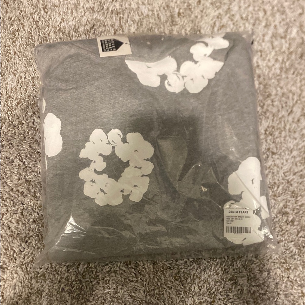 Gray Floral Graphic Sweatshirt
